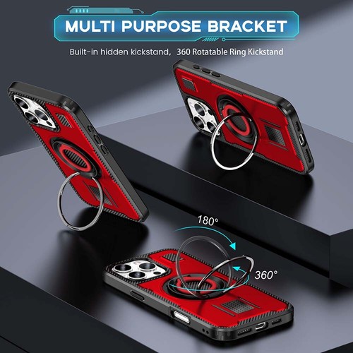 Hülle für iPhone 16 15 Pro Max Schutzhülle Case Cover Handyhülle Tasche mit Ring - Zdjęcie 15 z 92