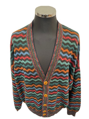 MISSONI UOMO JUMPER VINTAGE SWEATER MAGLIONE CARDIGAN - Foto 5 di 7