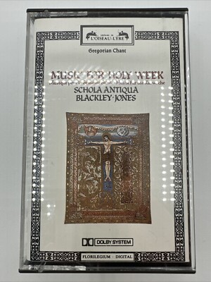 Music For Holy Week Cassette Schola Antiqua Blackley Jones Gregorian Chant NL 