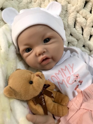 Muñeca realista de cuerpo completo de silicona para bebé recién nacido niña 18" 6 libras suave floja - Imagen 8 de 19