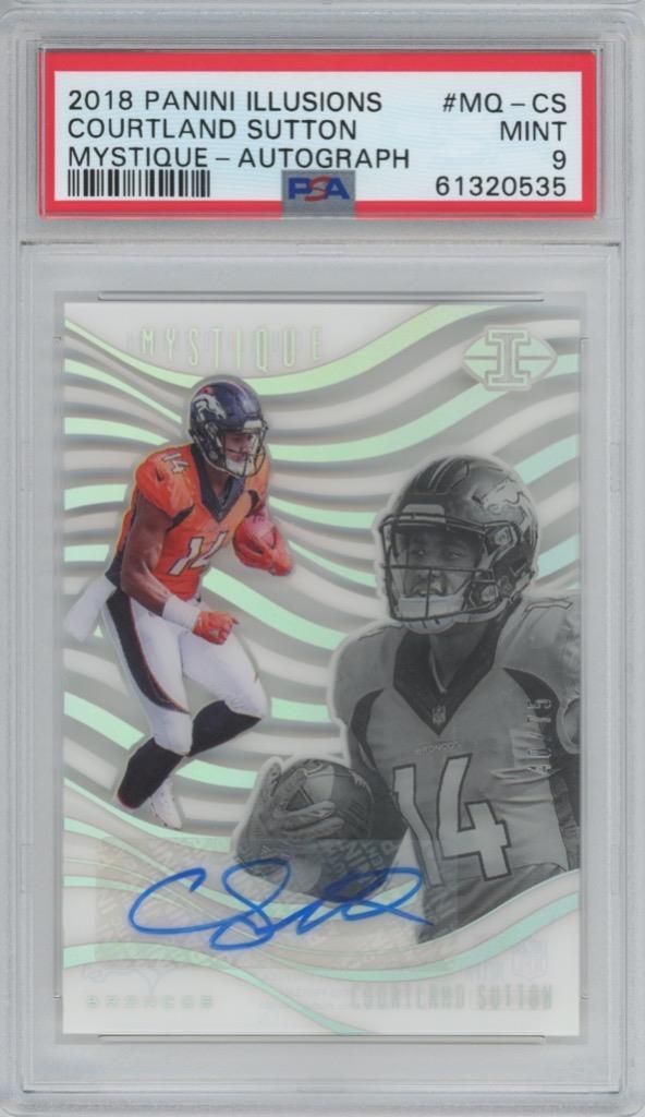 Courtland Sutton Panini Illusions Mystique #MQCS Autograph