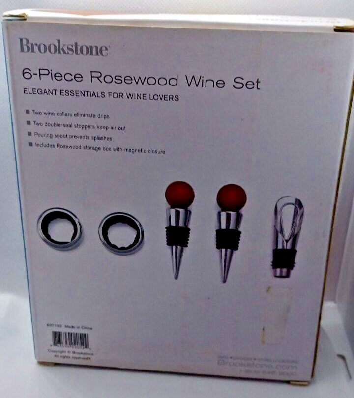 Brookstone 6-Piece Rosewood Wine Set