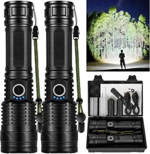 Rechargeable LED Flashlight, 990,000 Lumens Super Bright High Power Flashlight