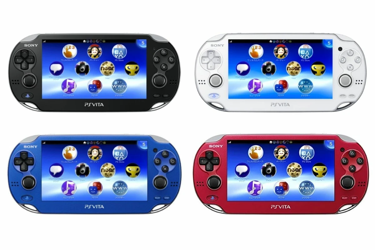 PS Vita PCH-1000 Color Black White Red Blue Sony Playstation