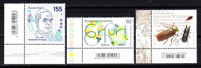 ALEMANIA FED. 2021. YV.  3376-3378-3381. PERSONAJE-EXPOS.-EUROPA.  MNH