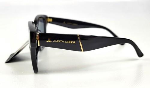 JL by Judith Leiber Sunglasses June Gloss Black & Abstract Gold Accents New NWT - Picture 5 of 9