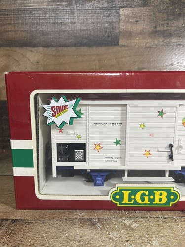 LGB Lehmann 4136S Spur G Zirkus Soundwagen mit Beleuchtung und Box - Bild 2 von 4