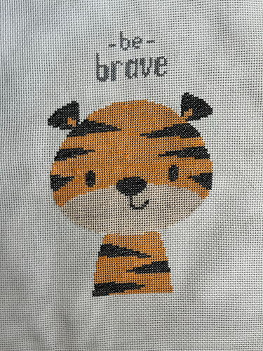 Set of 6 Baby Animals / Safari / Zoo Cross Stitch Pieces - Baby Nursery Decor - Picture 6 of 7