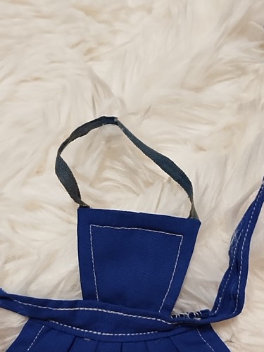 Delantal azul vintage Barbie años 60 QUÉ SE COCINA CON BOLSILLOS SIN UTENSILIOS - Imagen 3 de 8