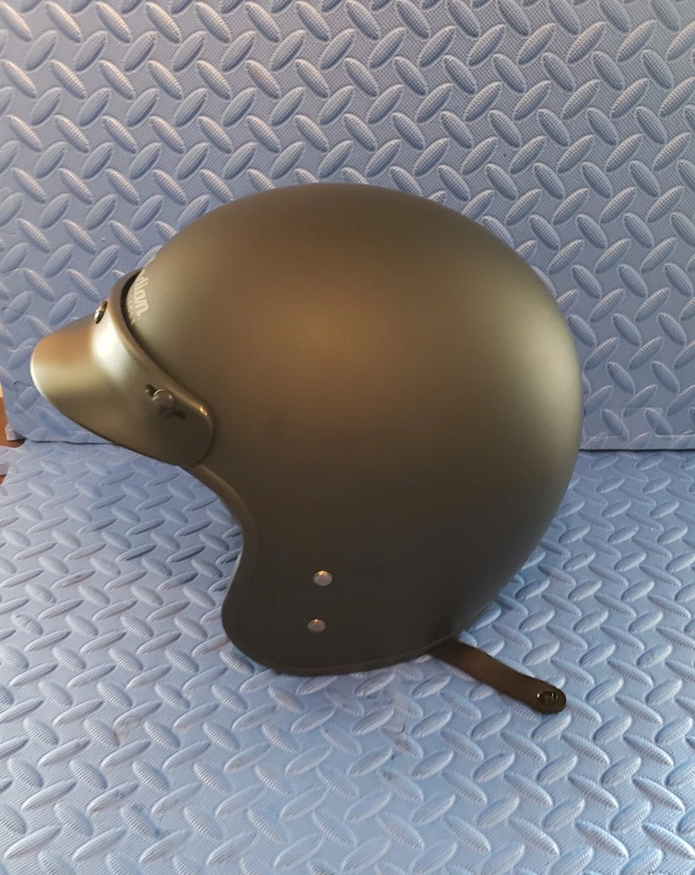 Casco Indian Motorcycle Retro Cara Abierta Negro Mate 3XL Nuevo Foto 3 de 4