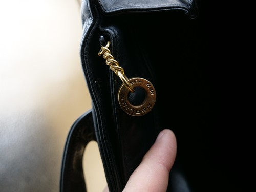 Perlina Black Genuine Leather Purse Shoulder Business Travel Work Bag - Picture 7 of 7