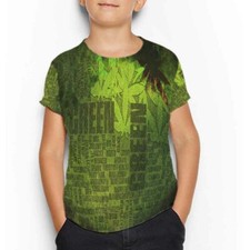 Kids Tshirt Artistic Design Jamaica Reggae T-Shirt Fullprint SKU-7434104386358