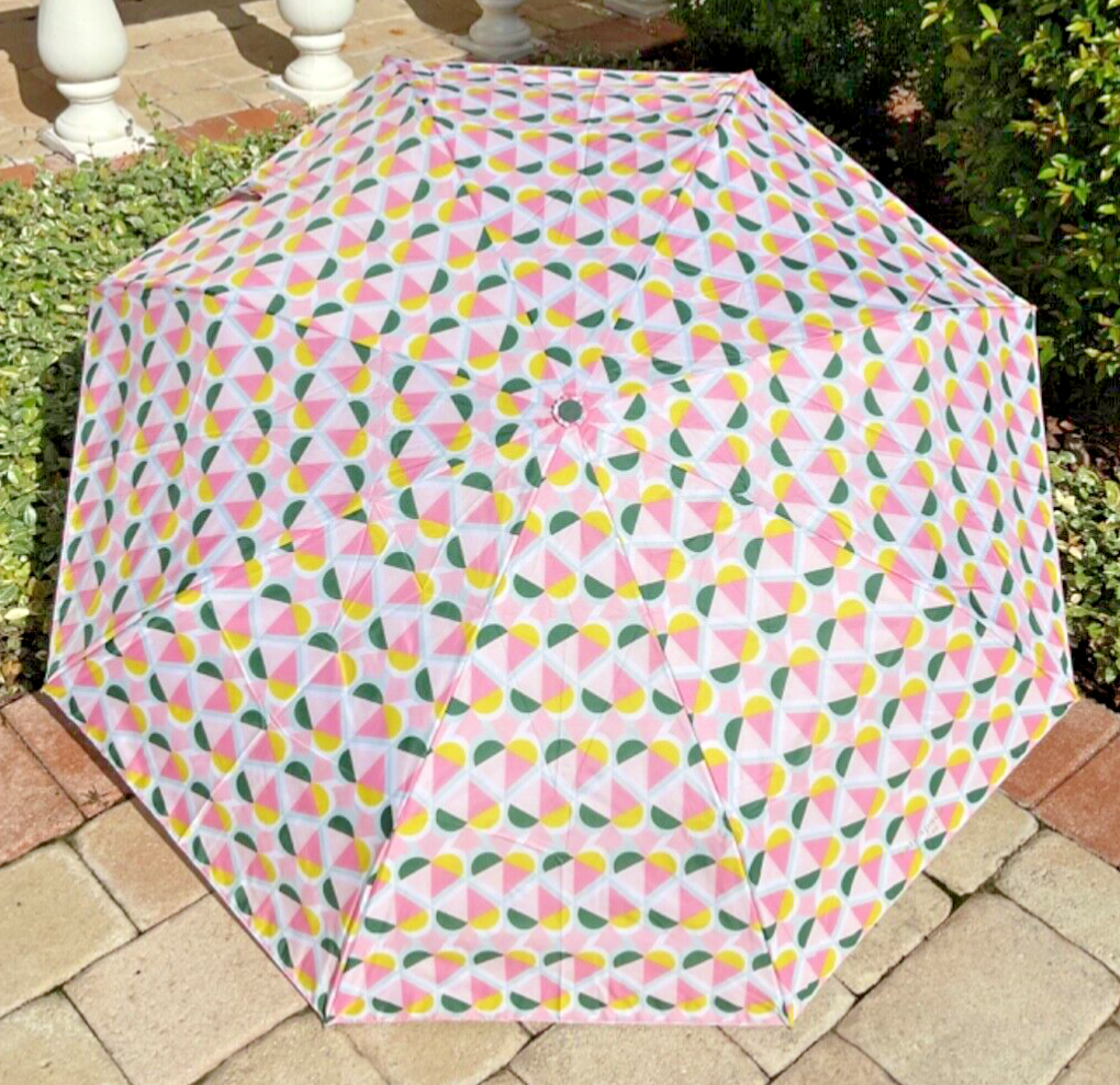 haruharu　ケイト・スペード ニューヨーク　ジョイドット　アンブレラ Kate Spade GEO SPADE Travel Umbrella AUTO OPEN CLOSE NWT | eBay