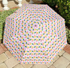 Kate Spade GEO SPADE Travel Umbrella AUTO OPEN CLOSE NWT