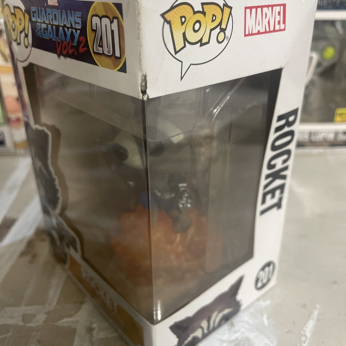 Funko Pop! Vinyl: Marvel - Rocket Raccoon #201 for sale online | eBay