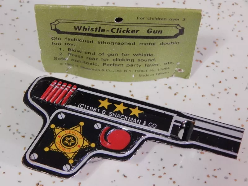 Clickers advertising antique vintage multi colored sound MADE IN USA