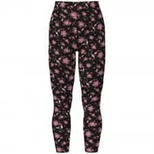 TC2 Lularoe Leggings Floral Mauve Flower on Black Size 18+ NEW 400913