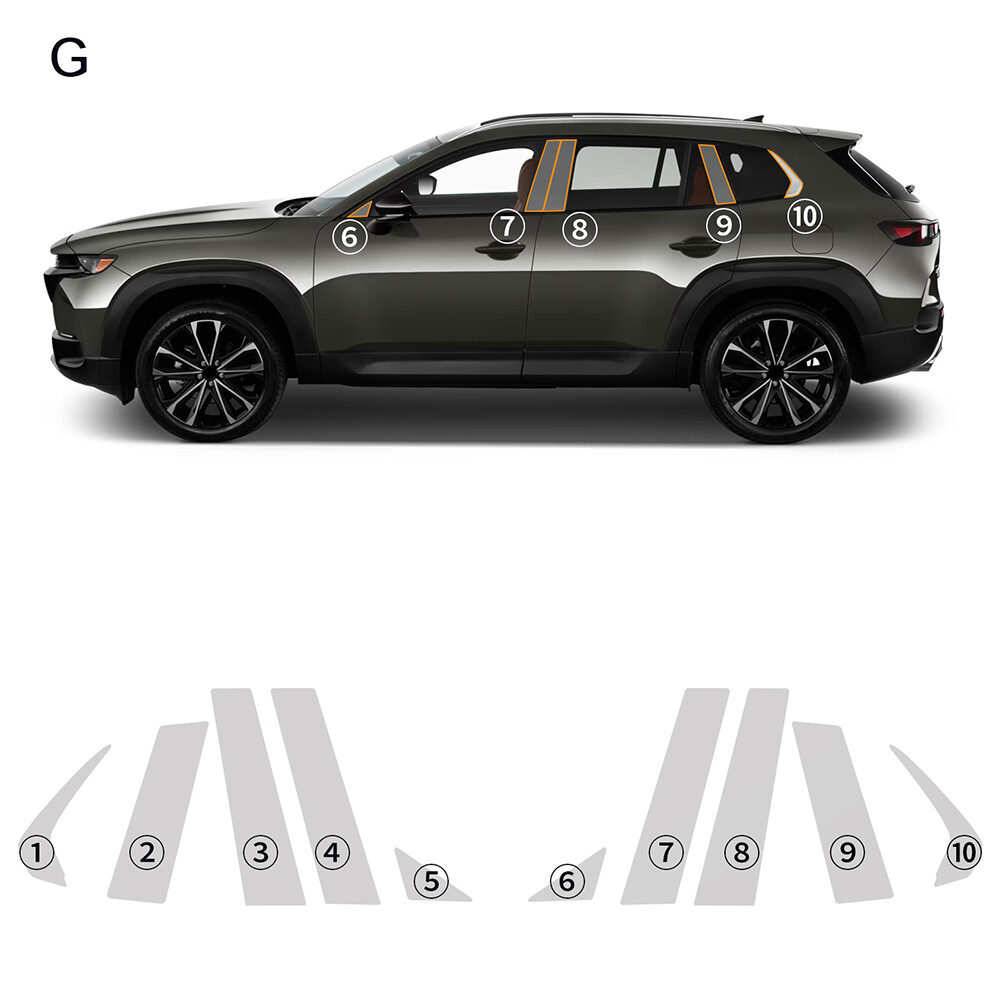 TPU Paint Protection Film For Deepal S05 B/C Pillar | 2023-2025 Model Scratch Prevention