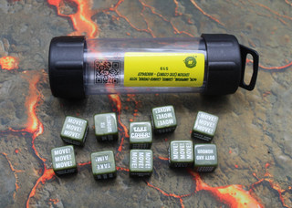 Astra Militarum Guard Order Dice Set Salvage ID#8336