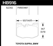 Hawk Performance Hb916n.740 High Friction Street Brake Pads For Bmw Toyota Hawk Performance Hb916n.740 High Friction Street Brake Pads For Bmw Toyota