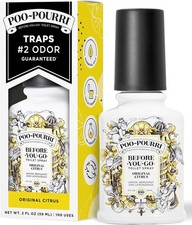 Poo-Pourri Original Citrus Toilet Spray - 2 Fl Oz, Fresh Lemon  Bergamot