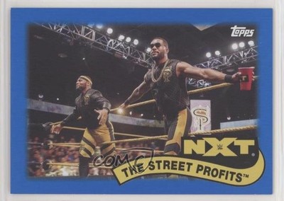 2018 Heritage WWE Tag Teams and Stables Blue 21/50 The Street Profits Patch 0ad