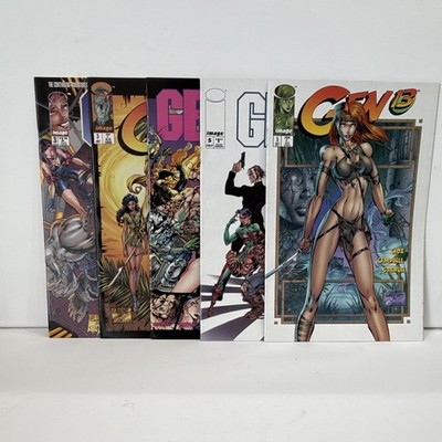 Gen13 Comic Lot J Scott Campbell Early Image Comics #3 #4 #5 Variant VF/NM, C5