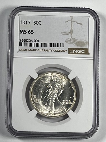 1917 Walking Liberty Half Dollar NGC MS65