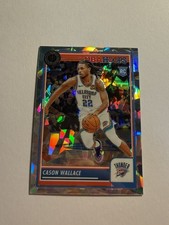 Cason Wallace Rookie Card Cracked Ice Prizm 2023-24 NBA Hoops Premium Stock #76. rookie card picture