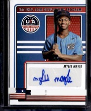 2023 Stars & Stripes #NTDP-MM Myles Mayse National Team Program Signatures Blue