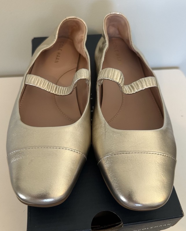 Women’s Cole Haan Yvette Balet Flat Soft Gold Size 9.5