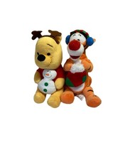 Disney Winnie the Pooh And Tigger Plush Bean Bag Holiday Christmas Mouseketoy