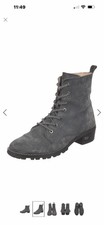 Christian Dior Chic Gray Suede Leather Combat Boots. Excellent Condition!