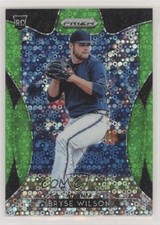 2019 Panini Prizm Lime Green Donut Circle Prizm 41/199 Bryse Wilson #38 fo7