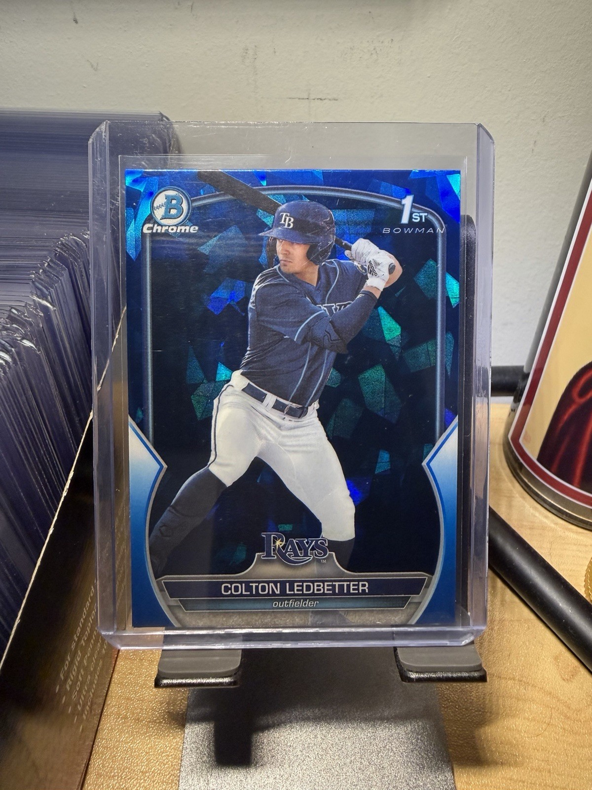 Colton Ledbetter 1st 2023 Bowman Draft Sapphire Edition #BDC-34 Tampa Bay Rays