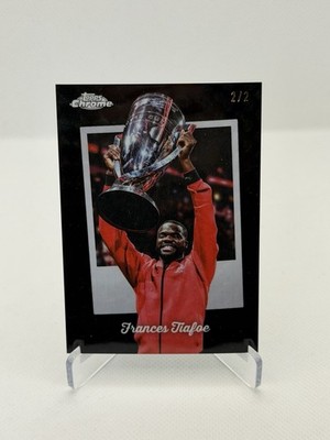 2025 Topps Chrome Tennis CTD-11 Frances Tiafoe Purple Geometric Refractor /2