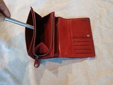 Coach Multifunction Wallet Classic Red Leather