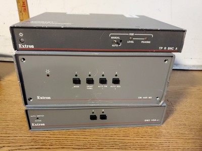 3-Extron Components: SW2 VGA xi, SW4AR MX, TP R BNC A