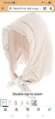 Winter Down Hood Hat Hooded Scarf Hat Extra Warm Tie Under Chin for Women Girls