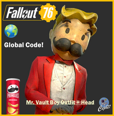 Fallout 76 - Mr. Vault Boy Outfit + Head - Global Code