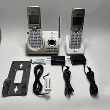AT T DL72219 DECT 6.0 2-Handset Cordless Phone with Answering System Tested Used