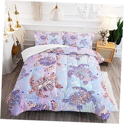 Turtle Comforter Set Queen Ocean Watercolor Sea Turtle Bedding Set Nautical