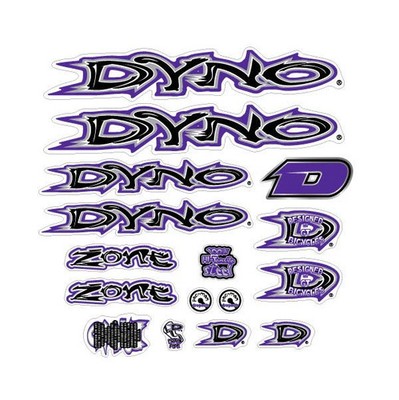 1999 DYNO -ZONE decal set for orange frame
