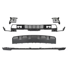 For 2020-2023 Chevy Silverado 2500 HD Front Lower Bumper Cover Kit Black