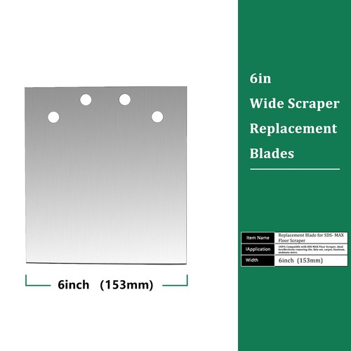 - SDS Max Chisel Floor Scraper Replacement Blades for 6-in Wide - Picture 2 of 5