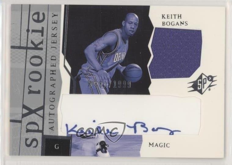2003-04 SPx SPx Rookie 1881/1999 Keith Bogans #185 Rookie Auto RC 1b7