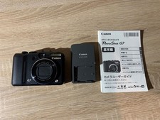 Canon PowerShot G7 Black Digital Camera Tested Excellent Condition