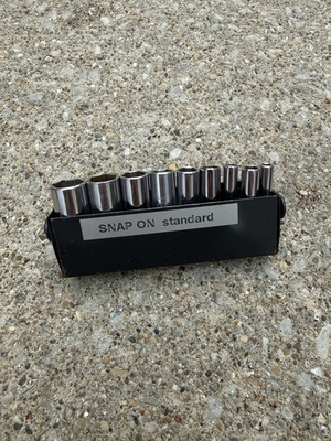 #ad #ad Snap on Tools USA 9 Piece 1 4quot; Drive 6 Point SAE Deep Socket Set 3 16” to 9 16quot; $79.99