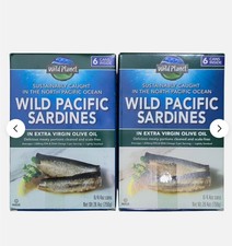 Wild Planet Sardines in Extra Virgin Olive Oil 4.4 Ounce Cans, 12 Packs EXP 2/30