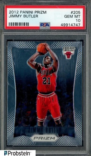 2012 Panini Prizm #205 Jimmy Butler Miami Heat RC Rookie PSA 10 GEM MINT
